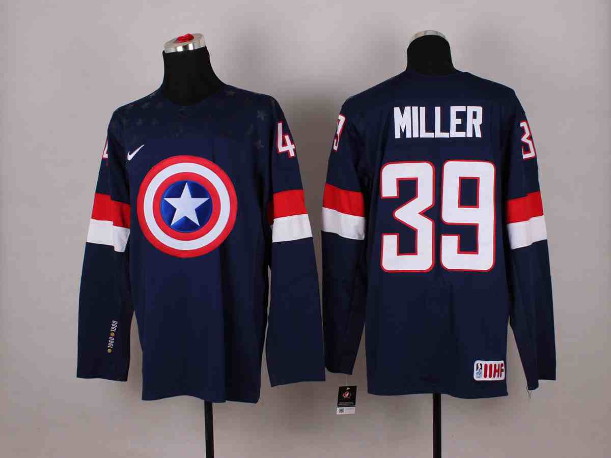 NHL Vancouver Canucks #30 Miller Blue America Captain Jersey