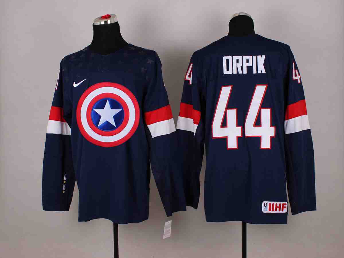 NHL Washington Capitals #44 Orpik Blue America Captain Jersey