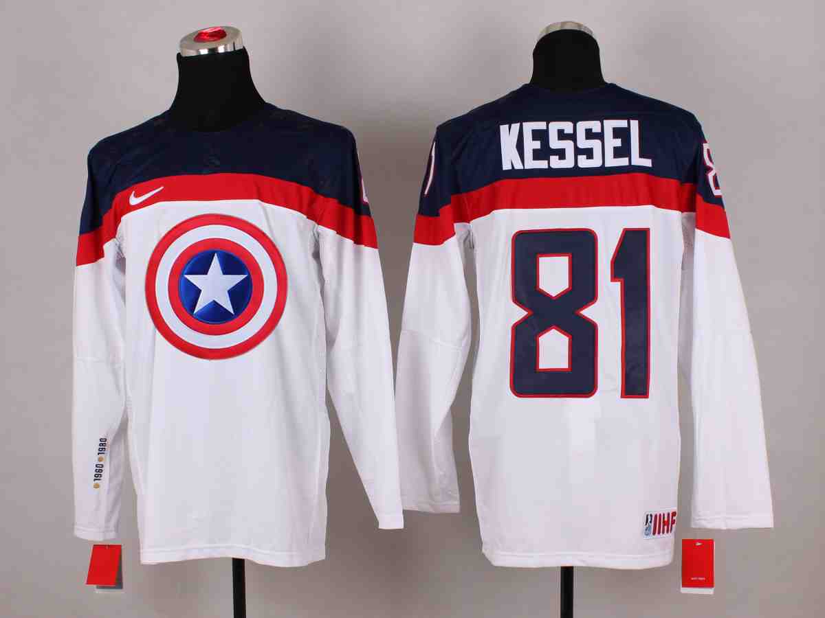 NHL Toronto Maple Leafs #81 Kessel White America Captain Jersey