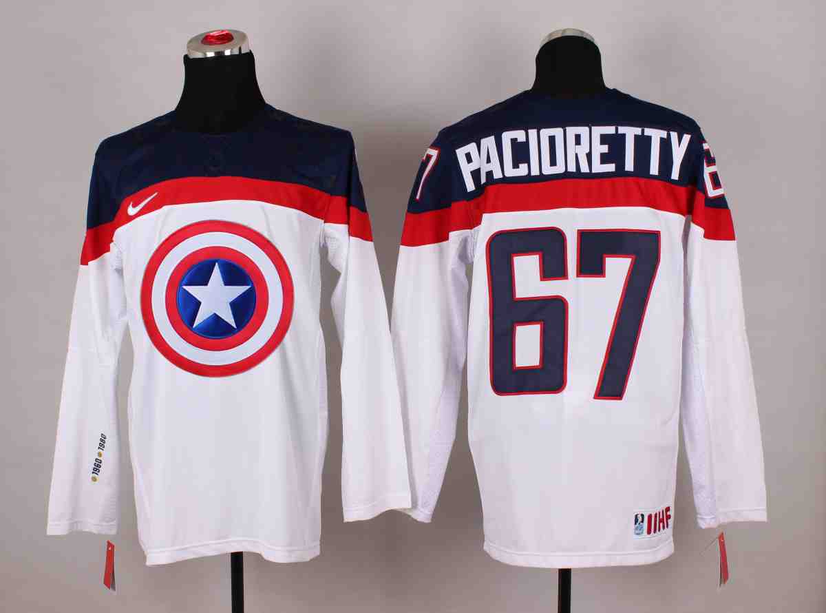 NHL New York Rangers #67 Pacioretty White America Captain Jersey