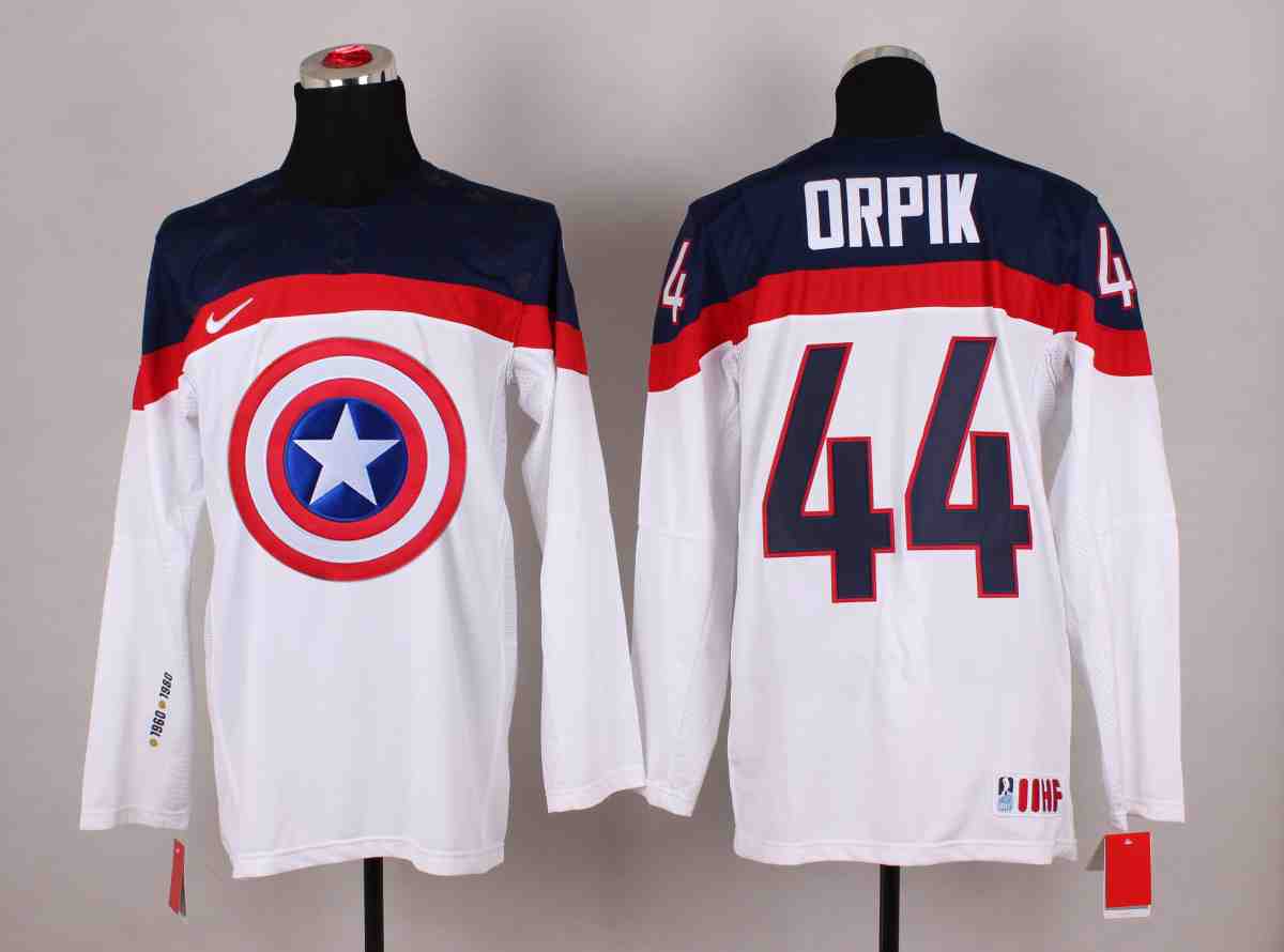 NHL Washington Capitals #44 Orpik White America Captain Jersey