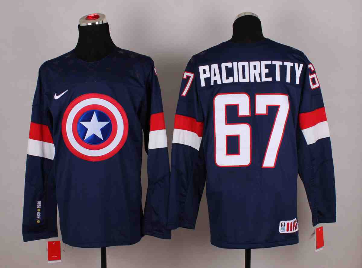 NHL New York Rangers #67 Pacioretty Blue America Captain Jersey