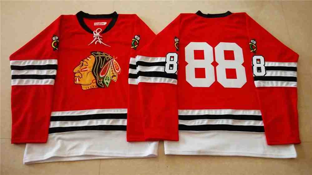 NHL Chicago Blackhawks #88 Red Jersey without Name