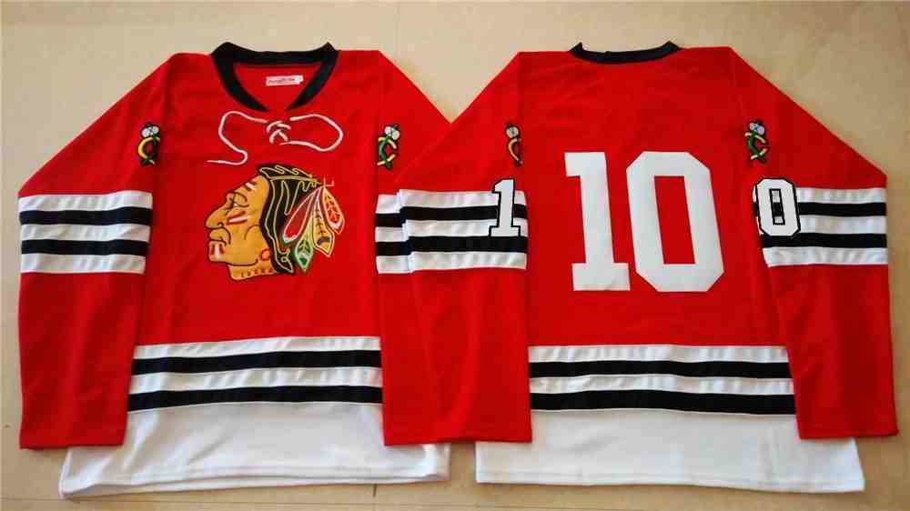 NHL Chicago Blackhawks #10 Red Jersey without Name