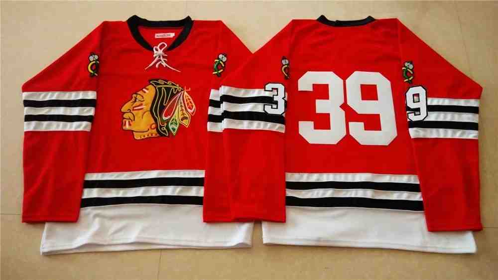 NHL Chicago Blackhawks #39 Red Jersey without Name