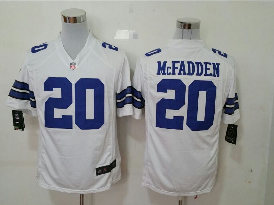 Nike Dallas Cowboys #20 McFadden White Game Jersey