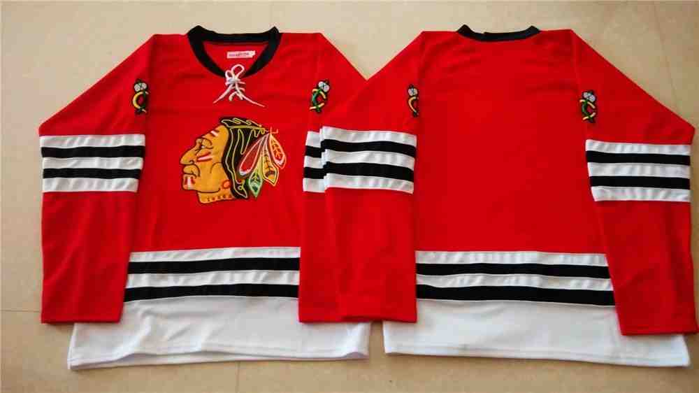 NHL Chicago Blackhawk Blank Red Jersey without Name