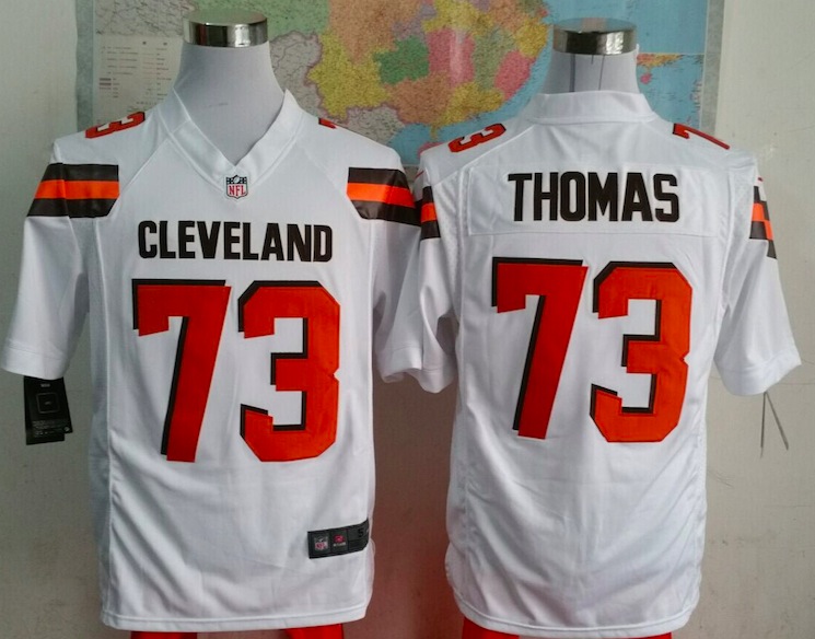 Nike Cleveland Browns #73 Thomas White Game Jersey