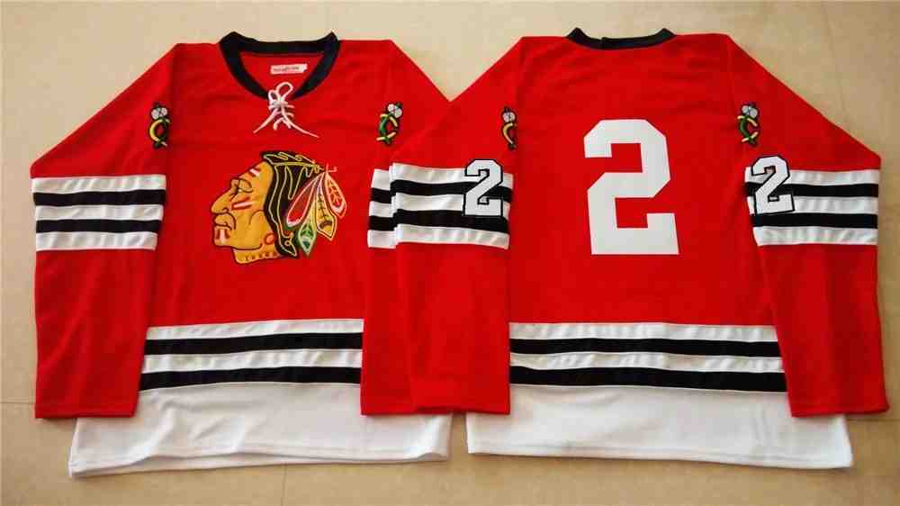 NHL Chicago Blackhawks #2 Red Jersey without Name