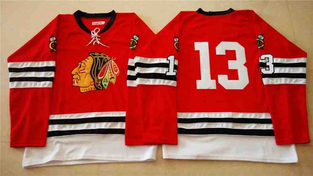 NHL Chicago Blackhawks #13 Red Jersey without Name