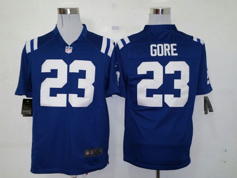 Nike Indianapolis Colts #23 Gore Blue Game Jersey