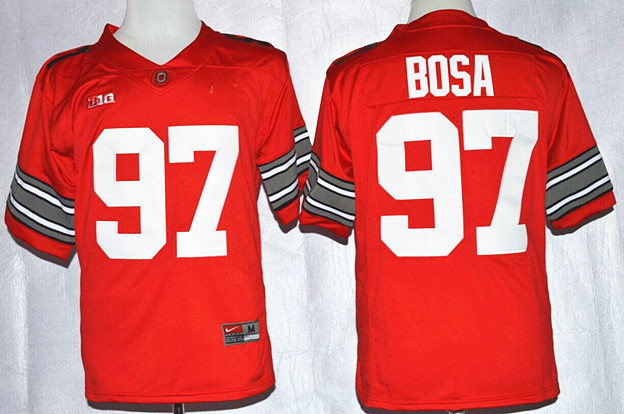 Joey Bosa Diamond Quest Ohio State #91 Buckeyes College Football Playoff Sugar Bowl Special Event Jersey - Red 