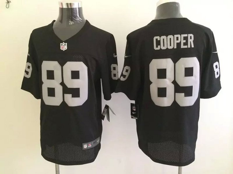 Nike Oakland Raiders #89 Cooper Black Elite Jersey