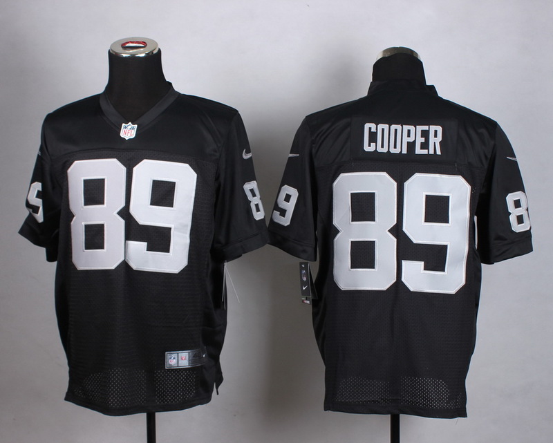 Nike Oakland Raiders #89 Cooper Black Elite Jersey