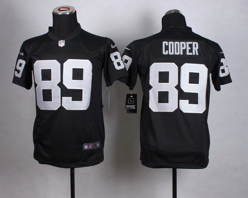 Nike Oakland Raiders #89 Cooper Black Kids Jersey