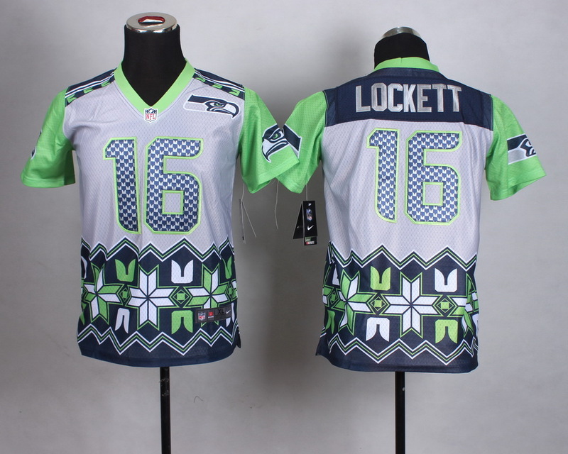 Nike Seattle Seahawks #16 Lockett Drift Fashion Kids Jersey