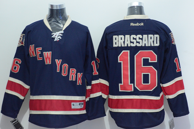 NHL New York Rangers #16 Brassard D.Blue Jersey