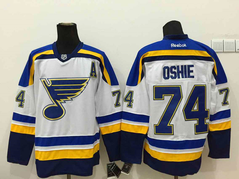 NHL St.Louis Blues #74 Oshie White Jersey