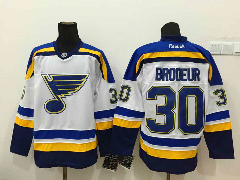 NHL St.Louis Blues #30 Brodeur White Jersey