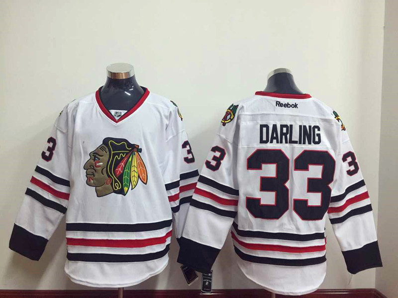 NHL Chicago Blackhawks #33 Darling White Jersey