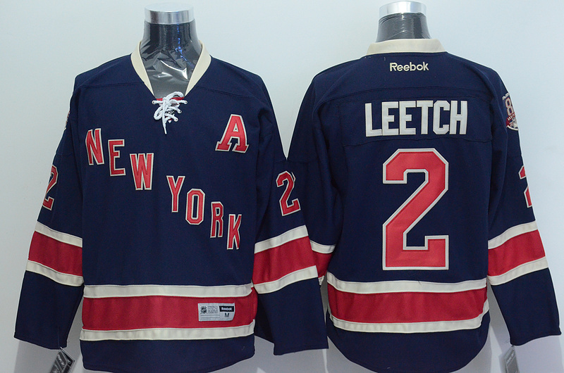 NHL New York Rangers #2 Leetch D.Blue Jersey