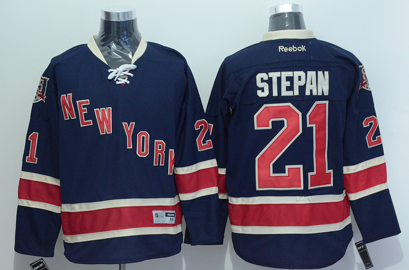 NHL New York Rangers #21 Stepan D.Blue Jersey