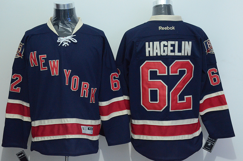 NHL New York Rangers #62 Hagelin D.Blue Jersey