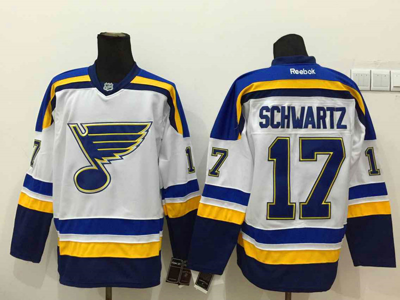 NHL St.Louis Blues #17 Schwartz White Jersey
