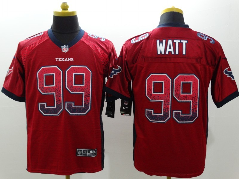 Nike Houston Texans #99 Watt Drift Fashion Red Jersey