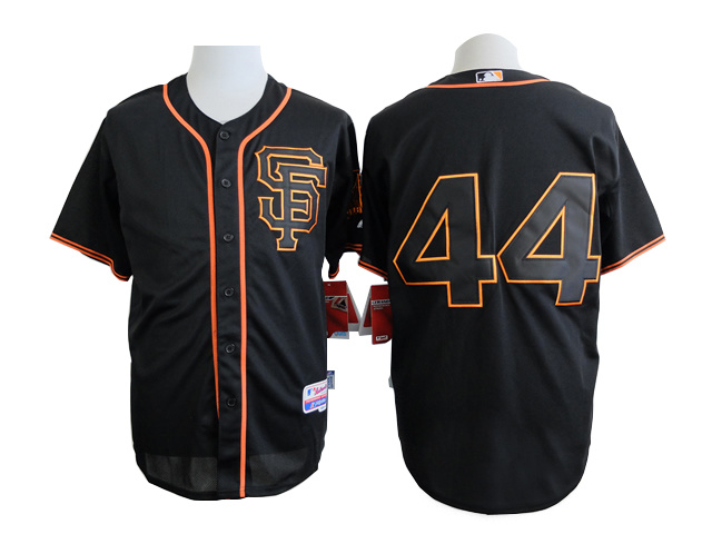 MLB San Francisco Giants #44 McCOVEY Black Jersey