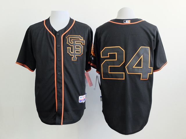 MLB San Francisco Giants #24 Black Jersey