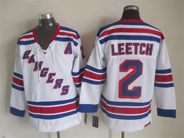 NHL New York Rangers #2 Leetch White Jersey