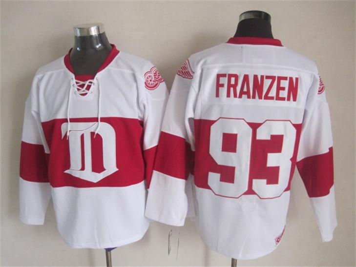 NHL Detroit Red Wings #93 Franzen White Jersey