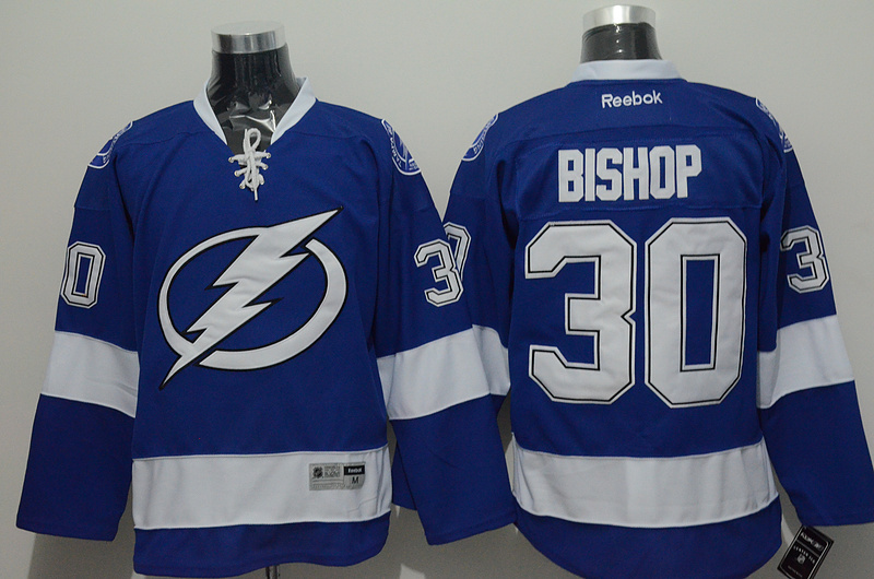 NHL Tampa Bay Lightning #30 Bishop Blue Jersey