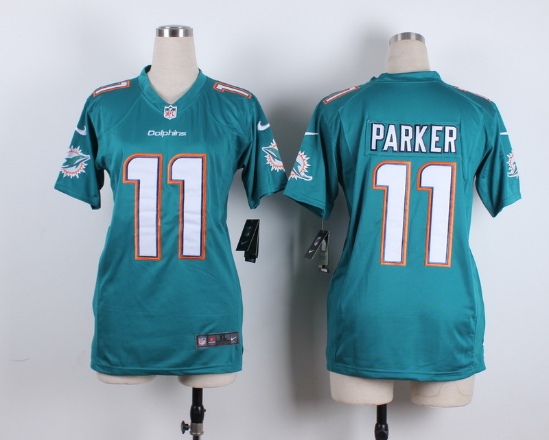 Nike Miami Dolphins #11 Parker Green Women Jersey