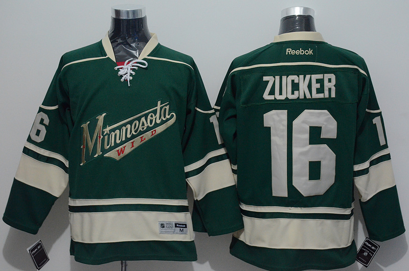 NHL Minnesota Wild #16 Zucker Green Jersey