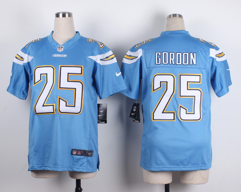 Nike San Diego Chargers #25 Gordon L.Blue Youth Jersey