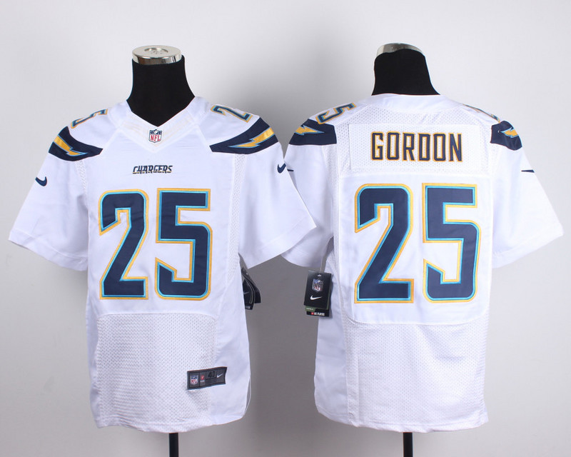 Nike San Diego Chargers #25 Gordon White Elite Jersey