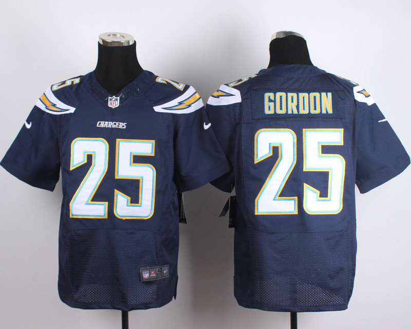 Nike San Diego Chargers #25 Gordon D.Blue Elite Jersey