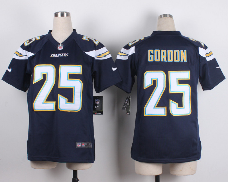 Nike San Diego Chargers #25 Gordon D.Blue Youth Jersey