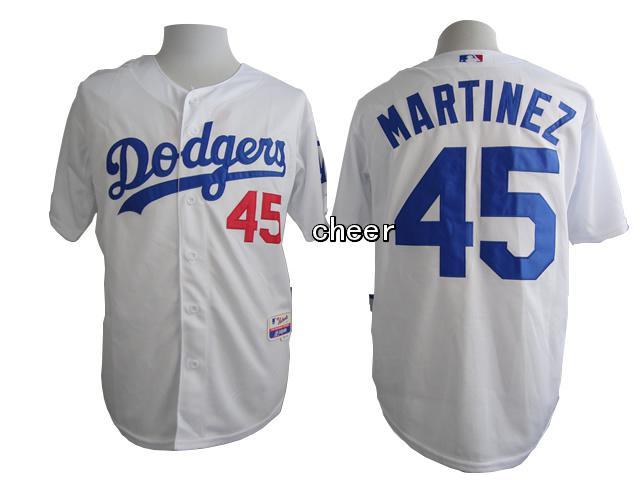 MLB Los Angeles Dodgers #45 Martinez White 2015 New Jersey