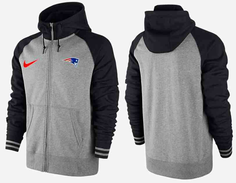 NFL New England Patriots Grey Black Sweater