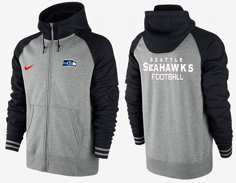 NFL Seattle Seahawks Grey Black Sweater