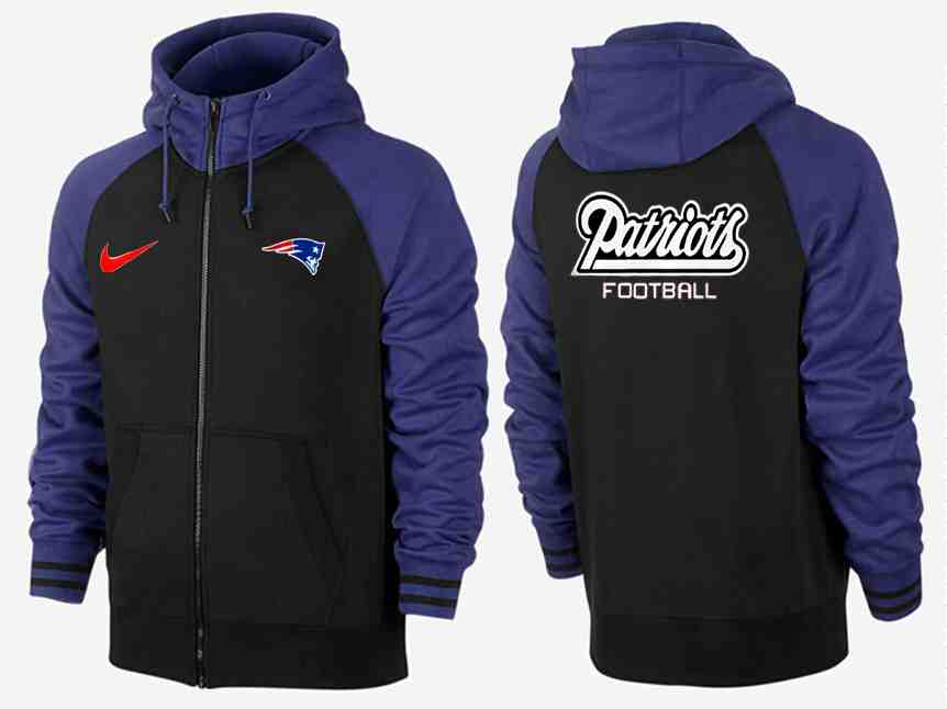 NFL New England Patriots Black Blue Sweater