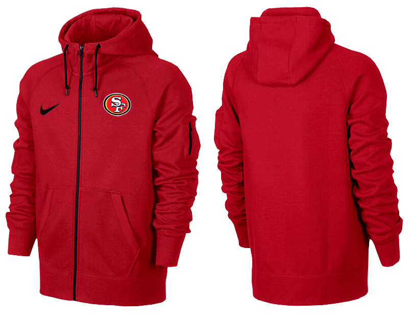 NFL San Francisco 49ers All Red Hoodie