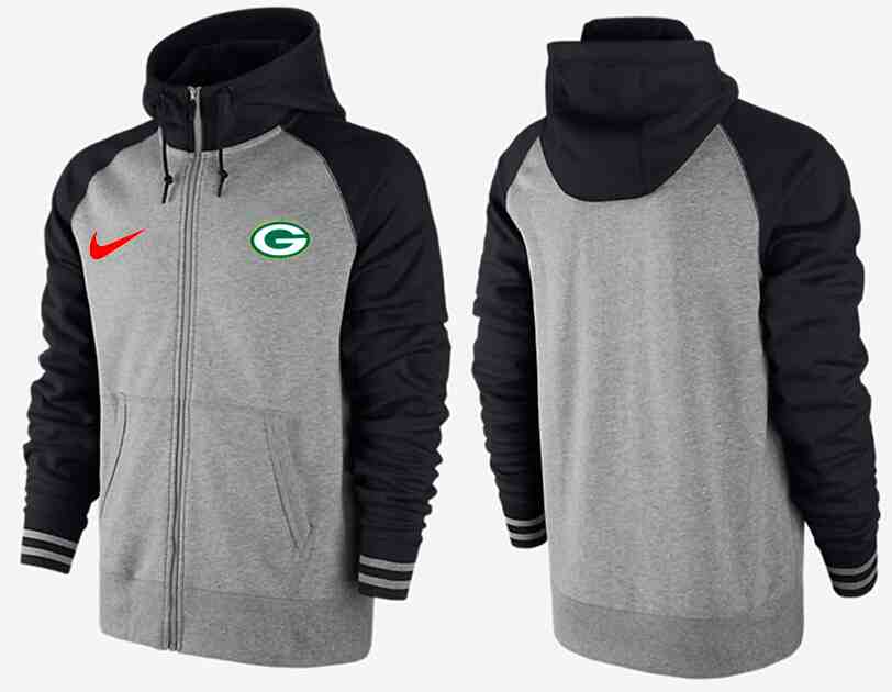 NFL Green Bay Packers Grey Black Sweater