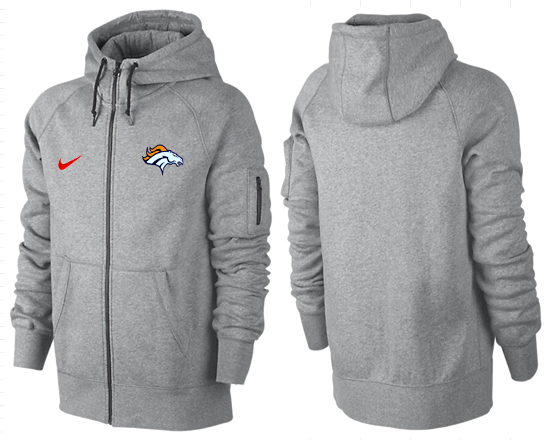 NFL Denver Broncos Grey Color Hoodie