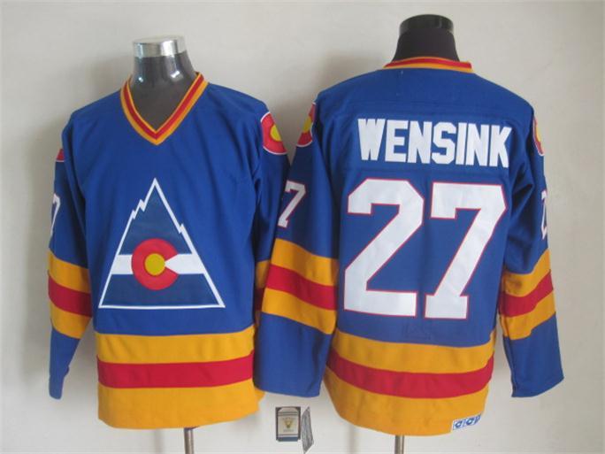 NHL Colorado Avalanche #27 Wensink Blue Jersey