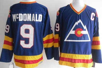 NHL Colorado Avalanche #9 Mc dONALD Blue Jersey