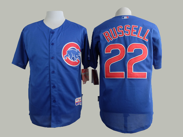 MLB Chicago cubs #22 Russell Blue New Jersey